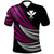 Hawaii Custom Polo Shirt Wave Pattern Alternating Purple Color Unisex Purple - Polynesian Pride