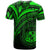 Hawaii T Shirt Green Color Cross Style - Polynesian Pride