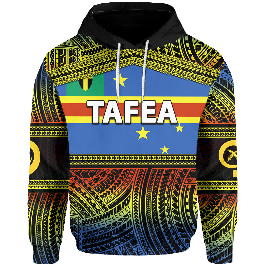 Custom Tafea Province Hoodie of Vanuatu Polynesian Patterns LT6 Yellow - Polynesian Pride