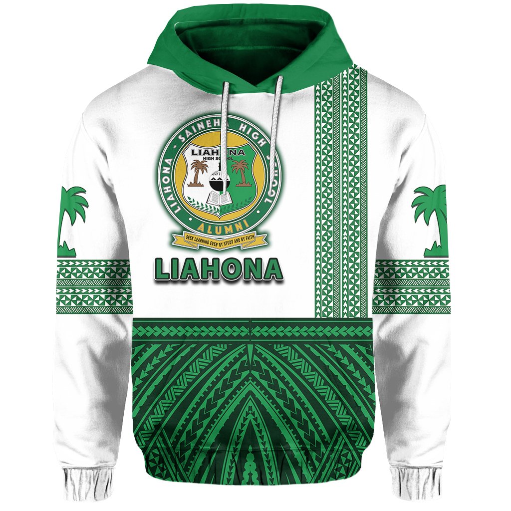 Tonga Liahona High School Hoodie Polynesian Style Unisex Green - Polynesian Pride