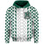 Custom Hawaii Rainbow Wahine Volleyball Hoodie LT6 Green - Polynesian Pride