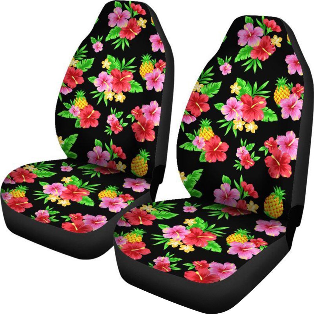 Hawaii Car Seat Covers - Hibiscus Plumeria Pattern - 06 N3 - Polynesian Pride