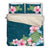 Hawaiian Duvet Cover Set - Hibiscus & Turtle Pattern - Polynesian Pride