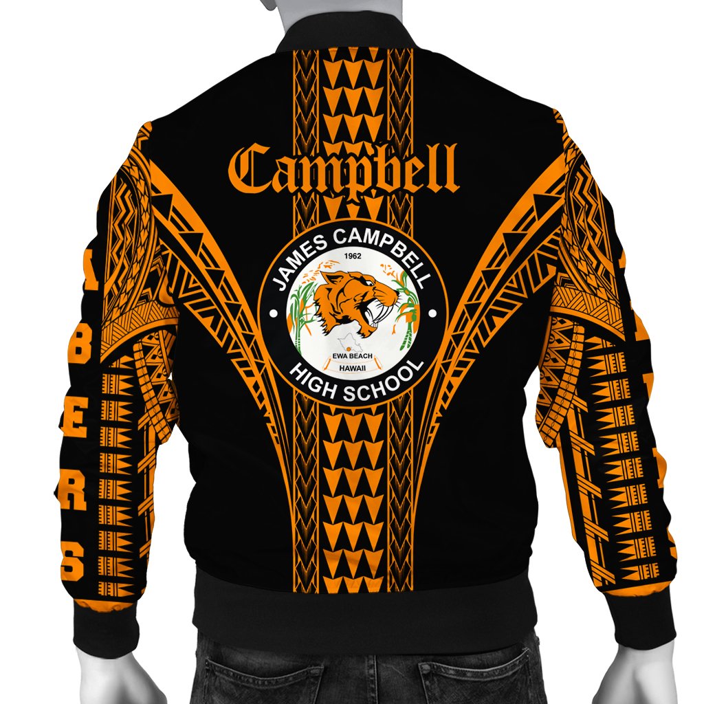 Hawaii Bomber Jacket - James Campbell High Bomber Jacket AH - Polynesian Pride