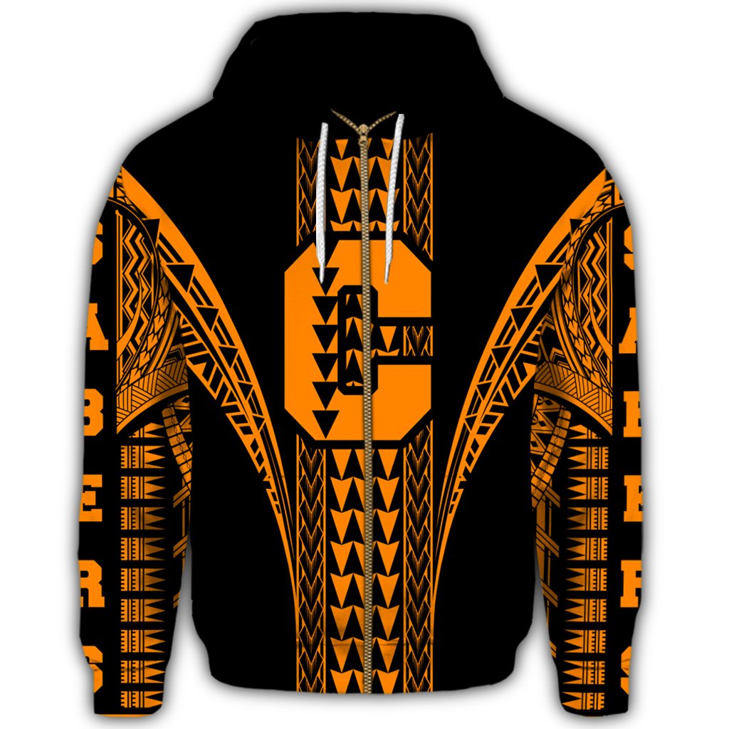 Hawaii Hoodie James Campbell High Zip Hoodie - Polynesian Pride