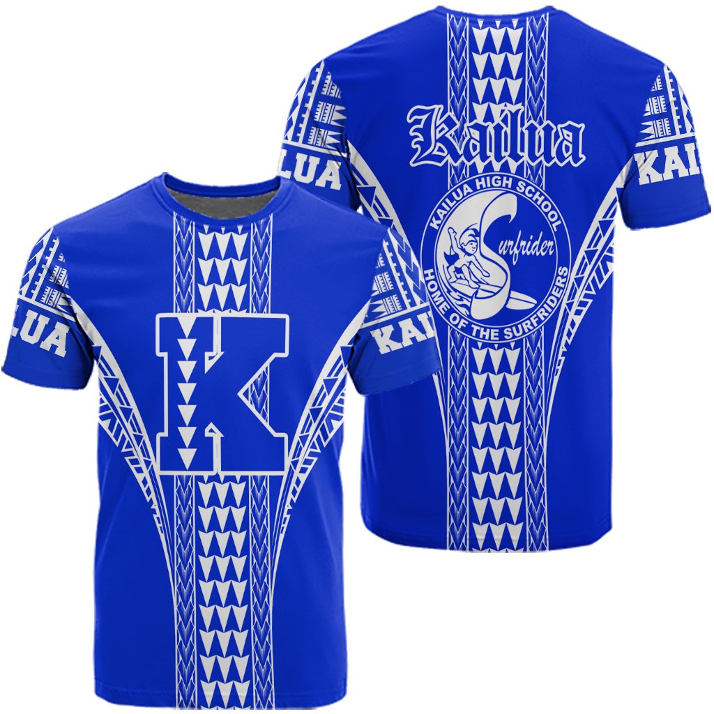 Hawaii Kailua High T Shirt Unisex Blue - Polynesian Pride