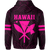 Polynesian King Kanaka Map Seal of Hawaii Hoodie Pink - Polynesian Pride