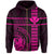 Polynesian Kakau Kanaka Seal of Hawaii Zip Hoodie Pink - Polynesian Pride