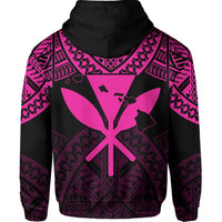 Hawaii Polynesian Hoodie Limited (Zip up) Tab Style Pink - Polynesian Pride