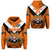 Custom Papua New Guinea Lae Snax Tigers Hoodie Rugby Simple Style Orange, Custom Text and Number LT8 Unisex Orange - Polynesian Pride