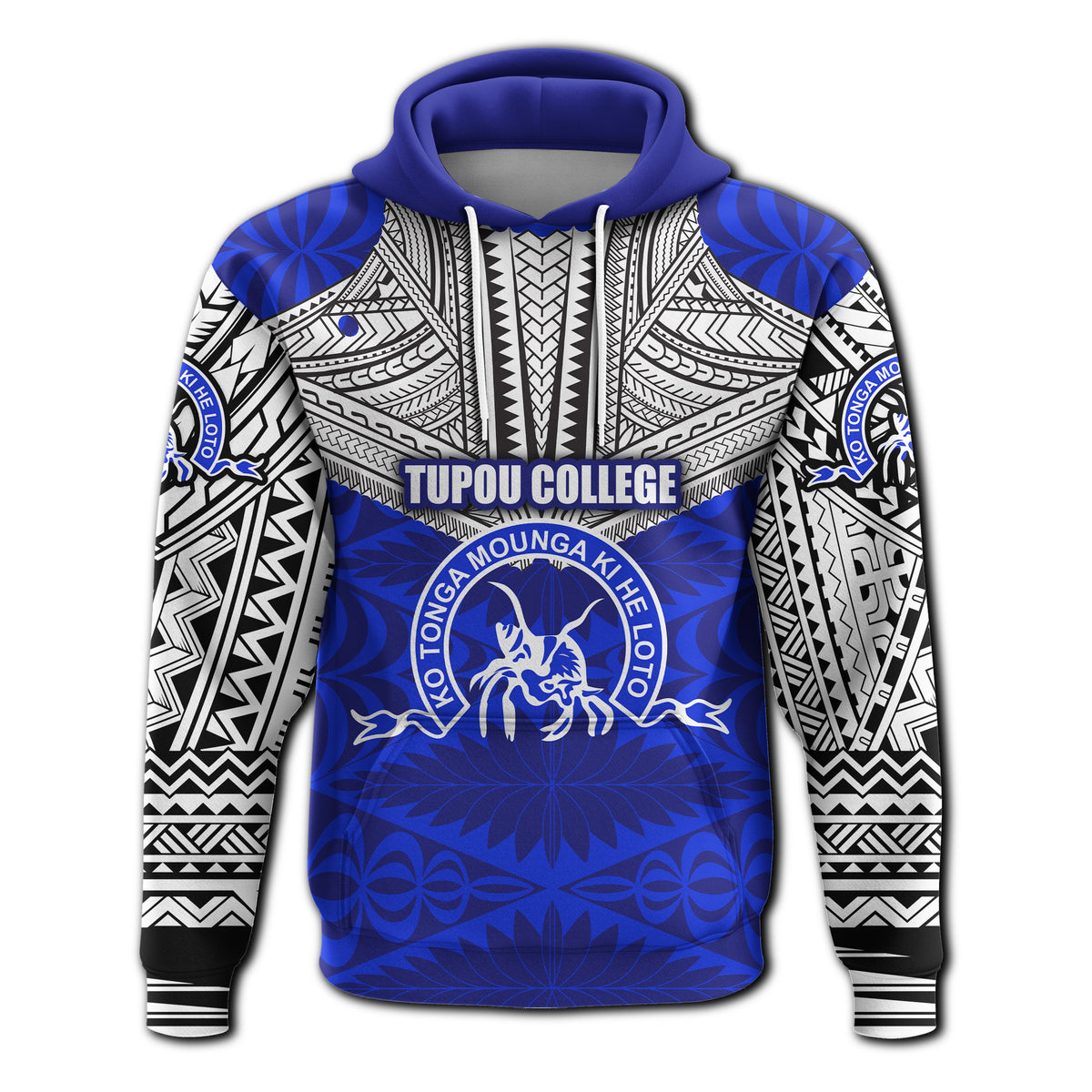 Custom Kolisi Ko Tupou College Tonga Hoodie Polynesian Sport Style - Polynesian Pride