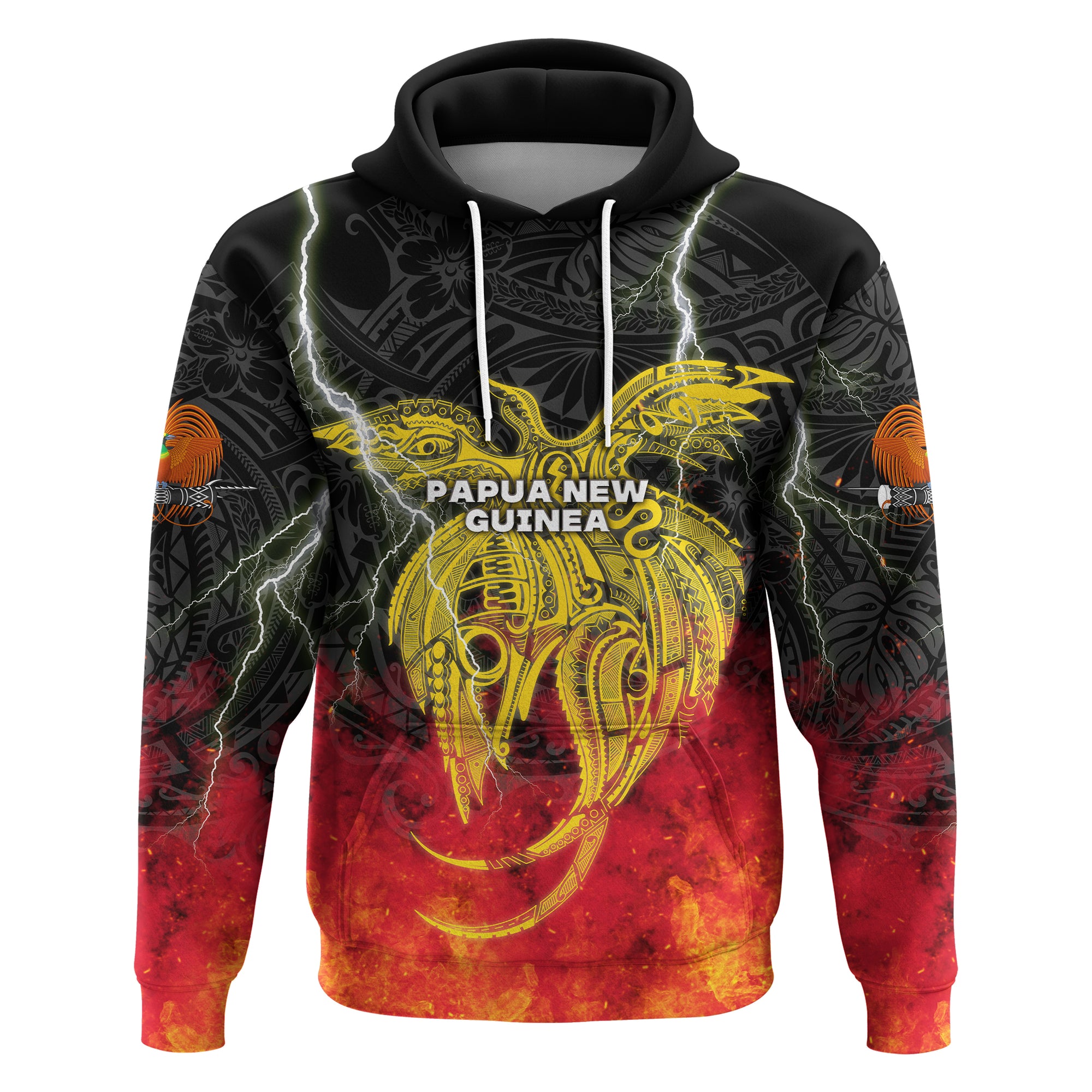 Papua New Guinea Hoodie Independence Day Special Style LT16 Unisex Black - Polynesian Pride