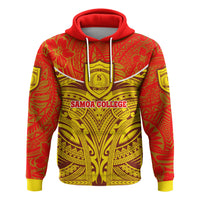 Custom Samoa College Hoodie Polynesian Royal Style Version 2 - Polynesian Pride