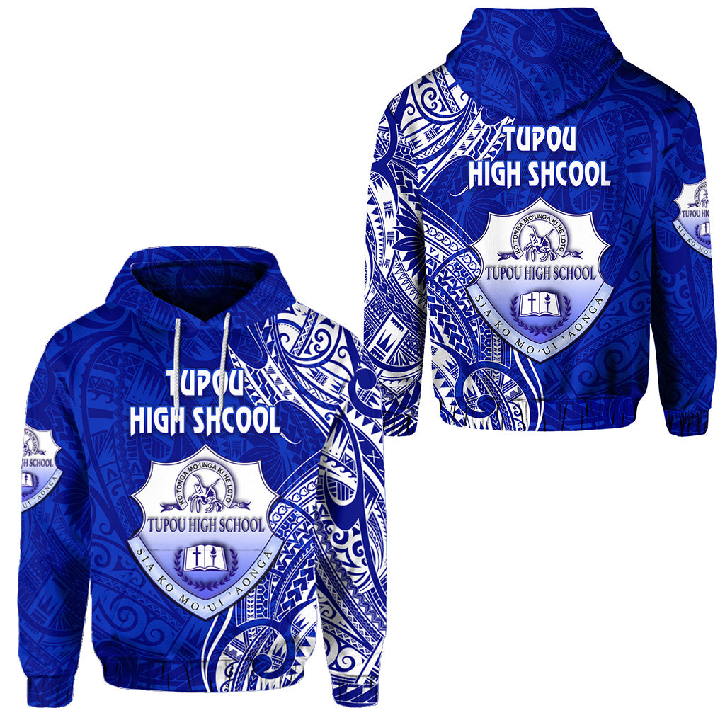 Tonga Tupou High School Hoodie Simple Vibes LT8 Unisex Blue - Polynesian Pride