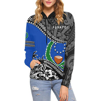 Pohnpei Hoodie Fall In The Wave K7 - Polynesian Pride