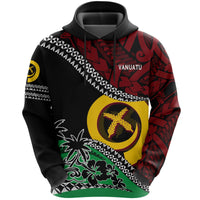 Vanuatu Hoodie Fall In The Wave Unisex Black - Polynesian Pride