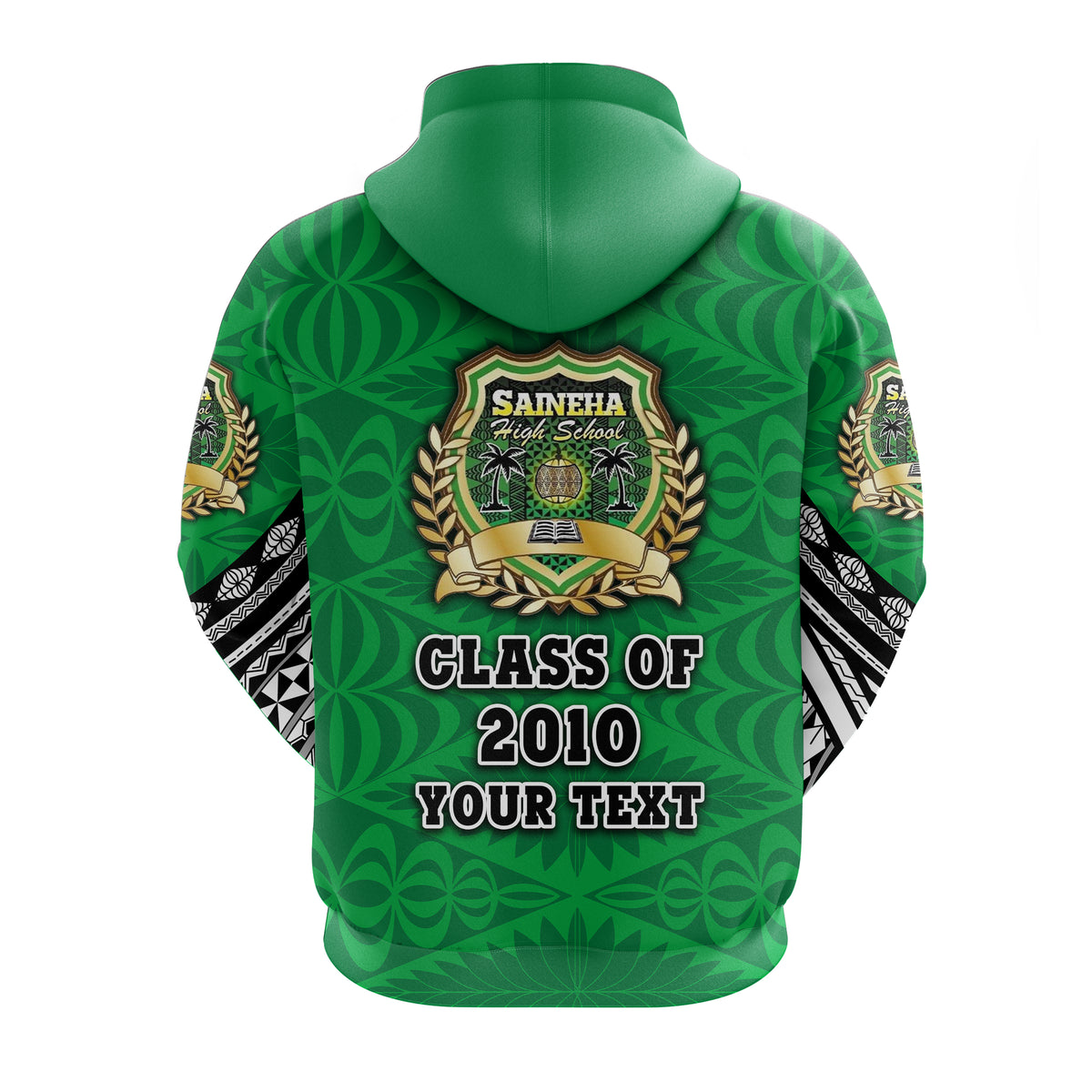 Custom Saineha Tonga Hoodie Polynesian Style Class off 2010 LT16 - Polynesian Pride