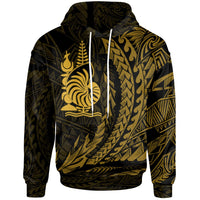 New Caledonia Hoodie Seal New Caledonia Wings Style Unisex Black - Polynesian Pride