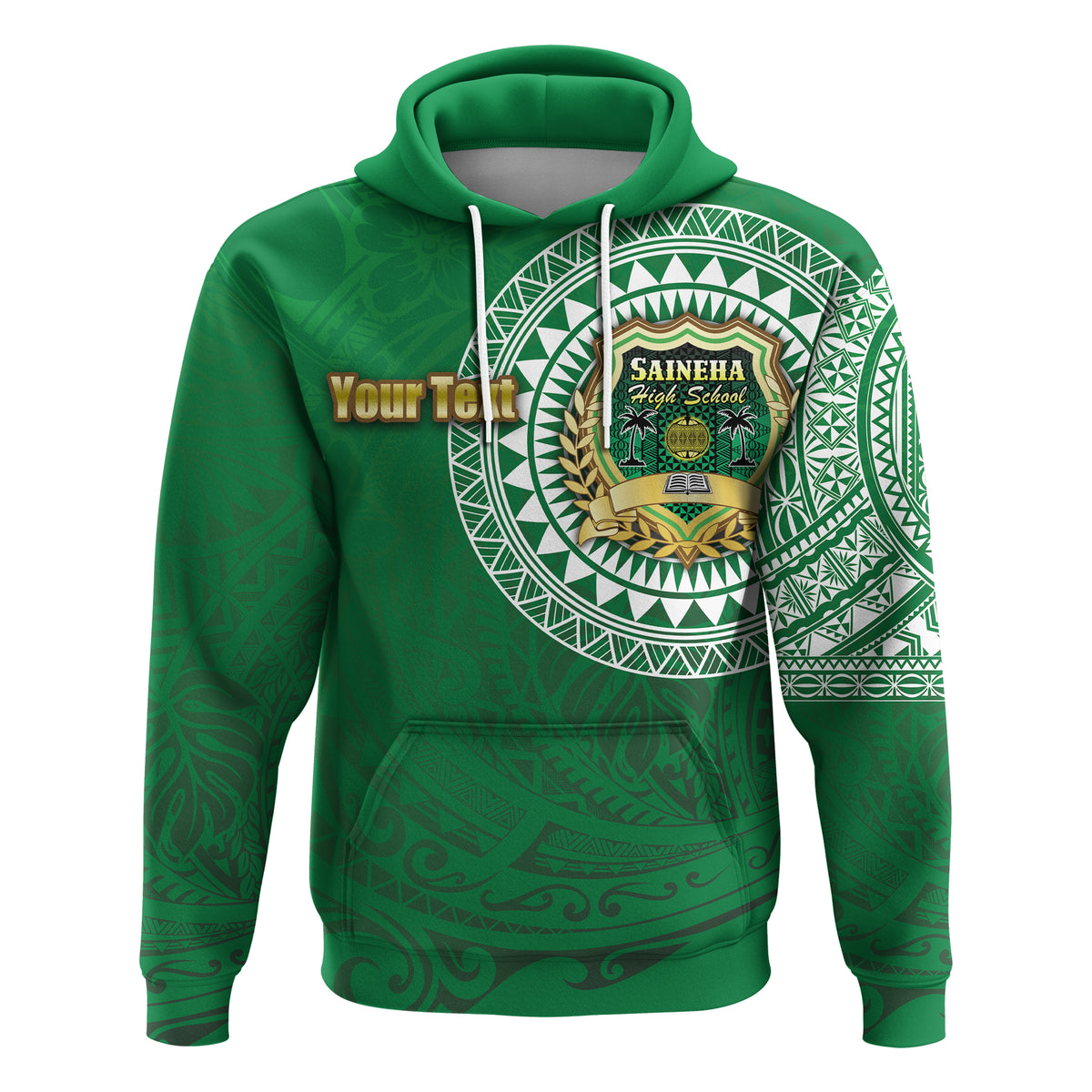 Custom Saineha Tonga Hoodie Tattoo Style Class of LT16 - Polynesian Pride