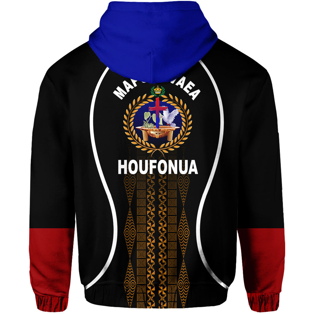Tonga Mapu A Vaea Zip Hoodie Houfonua Original Style LT8 - Polynesian Pride