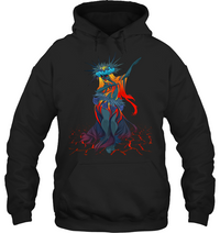 Hawaii Pele Mauna Kea Hoodie Unisex Black - Polynesian Pride