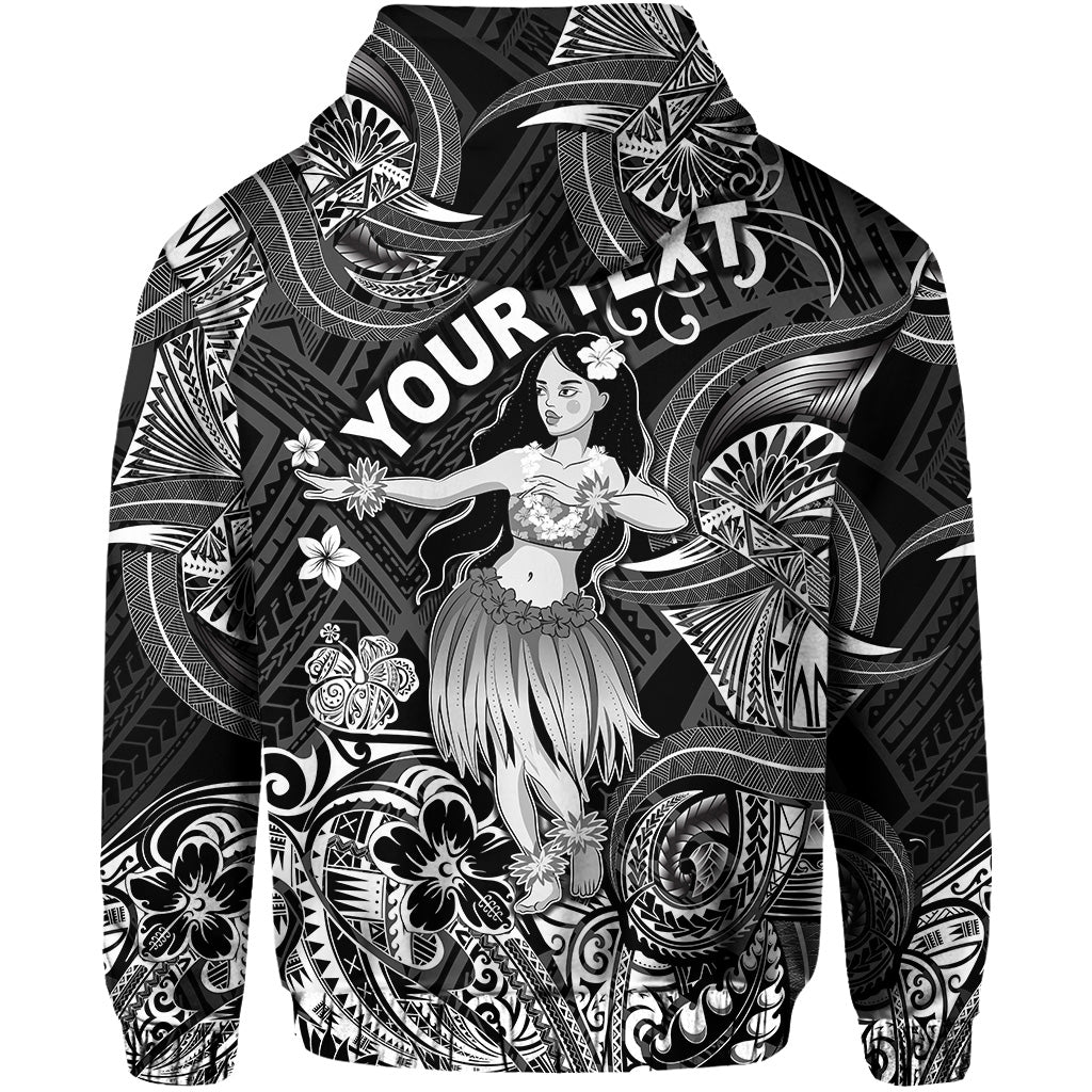 Custom Hawaii Hula Girl Polynesian Hoodie Unique Style Black LT8 - Polynesian Pride