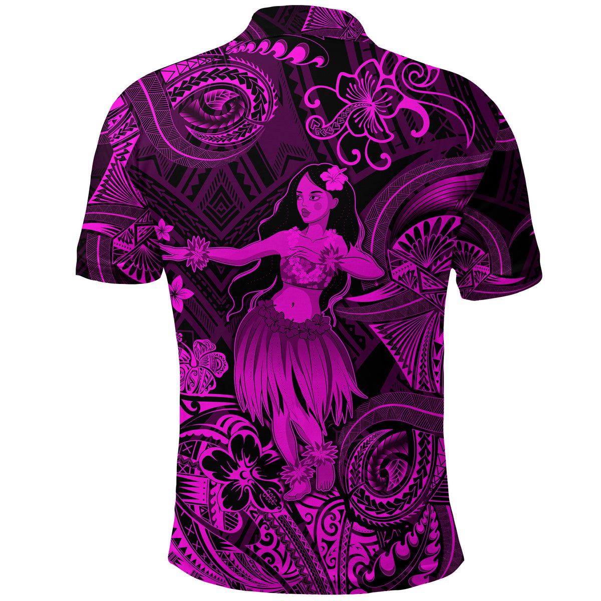 Hawaii Hula Girl Polynesian Polo Shirt Unique Style Pink LT8 - Polynesian Pride