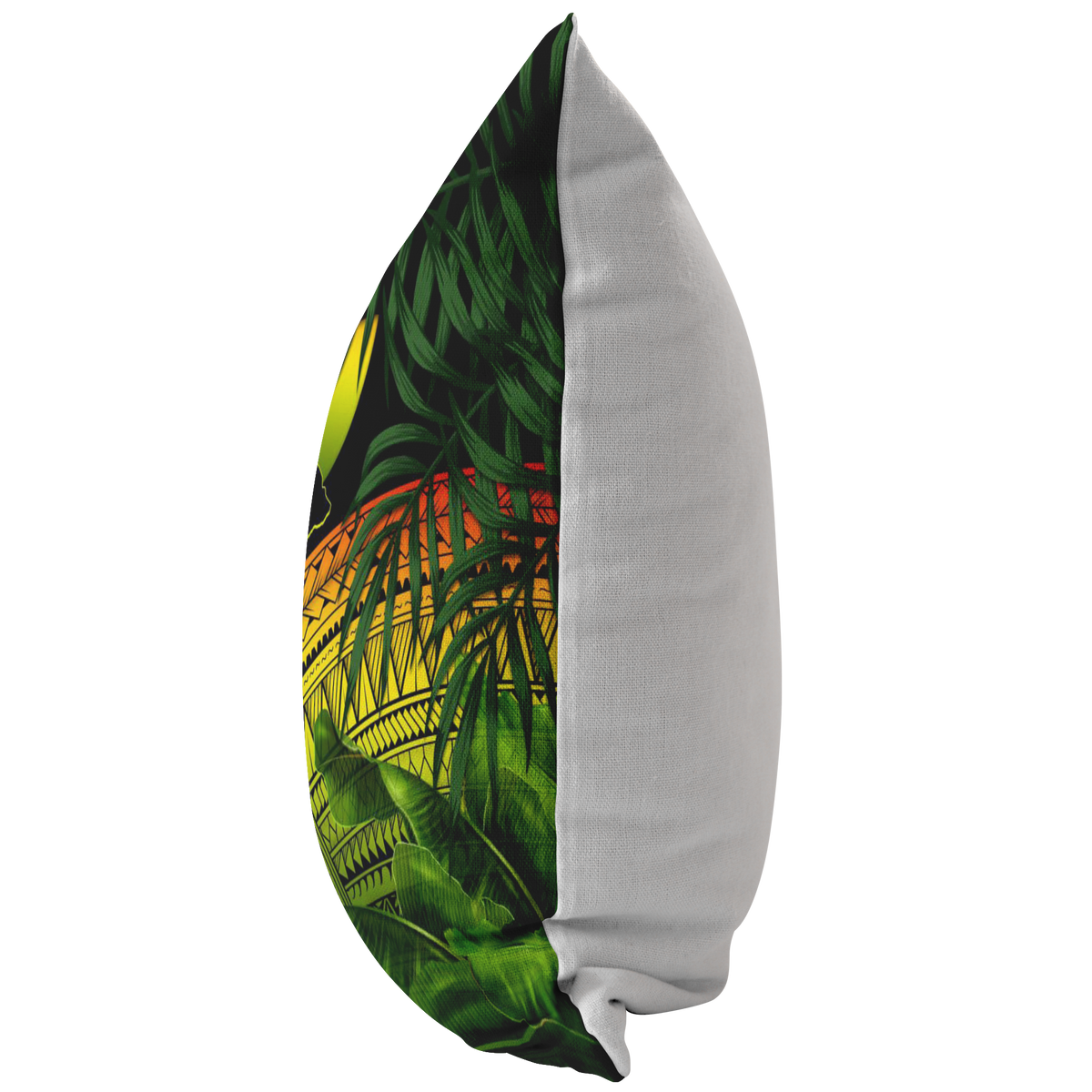 Kanaka Maoli (Hawaiian) Pillow Cases, Polynesian Plumeria Banana Leaves Reggae - Polynesian Pride