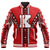 Hawaii Baseball Jacket - Kahuku High Baseball Jacket - AH Unisex Red - Polynesian Pride