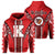 Hawaii Hoodie Kahuku High Zip Hoodie Unisex Red - Polynesian Pride