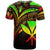 Hawaii Kanaka Maoli T-Shirt - Reggae Color Cross Style