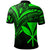 Hawaii Kanaka Maoli Polo Shirt Green Color Cross Style - Polynesian Pride