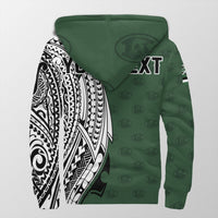(Personalised) Hawaii - Kapaa High Tribal Kakau Sherpa Hoodie AH - Polynesian Pride