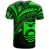 Kiribati T Shirt Green Color Cross Style - Polynesian Pride