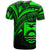 Kiribati T-Shirt - Green Color Cross Style