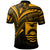 Kiribati Polo Shirt Gold Color Cross Style - Polynesian Pride