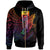 Kiribati Zip Hoodie Butterfly Polynesian Style Unisex Black - Polynesian Pride