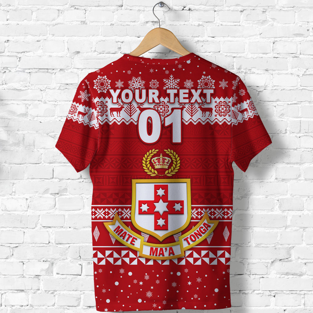 Custom Kolisi Tonga College Christmas T Shirt Simple Style LT8 - Polynesian Pride