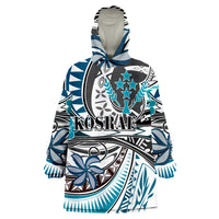 Kosrae Flower And Flow Wearable Blanket Hoodie LT9 Unisex One Size - Polynesian Pride