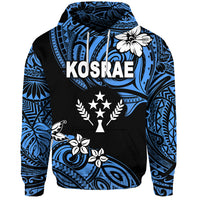 Custom FSM Kosrae Hoodie Unique Vibes Blue LT8 - Polynesian Pride