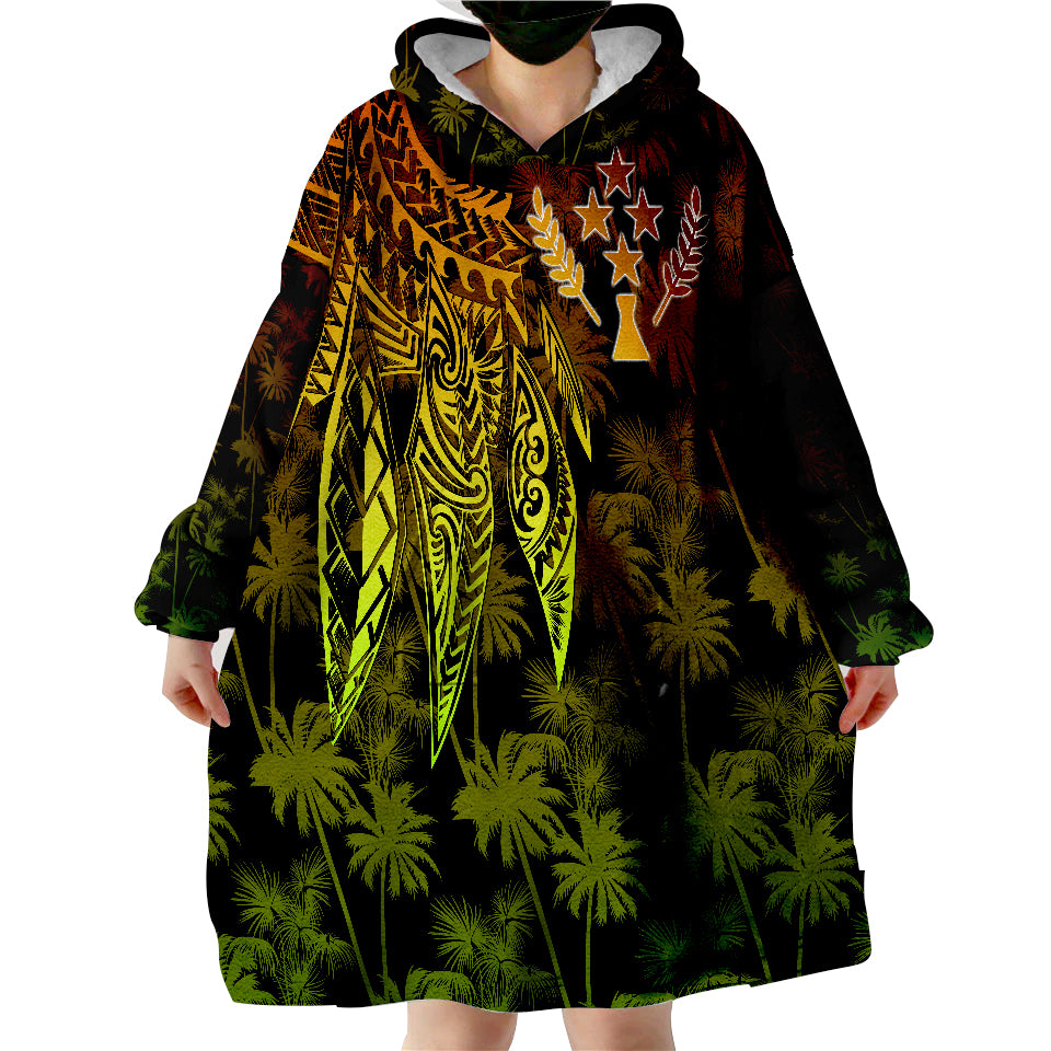 Kosrae Polynesian Reggae Wings Wearable Blanket Hoodie LT9 - Polynesian Pride