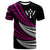 Kosrae CustomT Shirt Wave Pattern Alternating Purple Color Unisex Purple - Polynesian Pride
