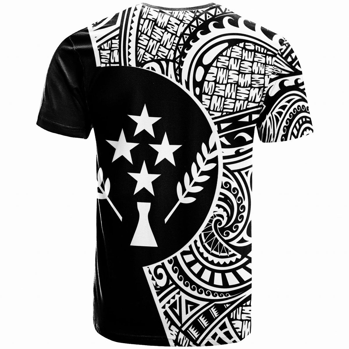 Kosrae T Shirt Kosrae Go Fishing Black Color - Polynesian Pride