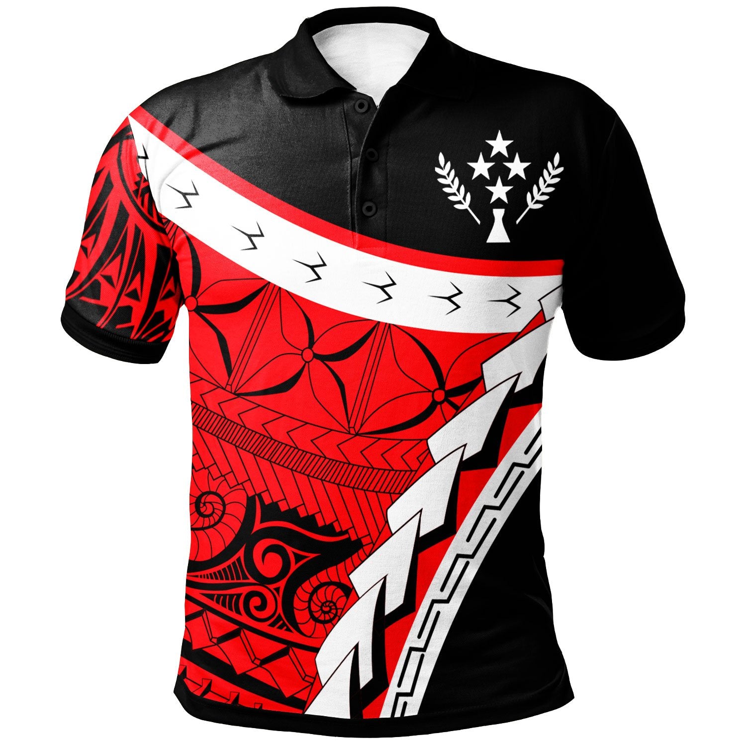 Kosrae Custom Polo Shirt Proud Of Kosrae Unisex Red - Polynesian Pride