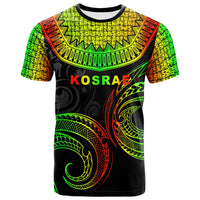 Kosrae Custom T Shirt Unique Serrated Texture Reggae Color Unisex Reggae - Polynesian Pride