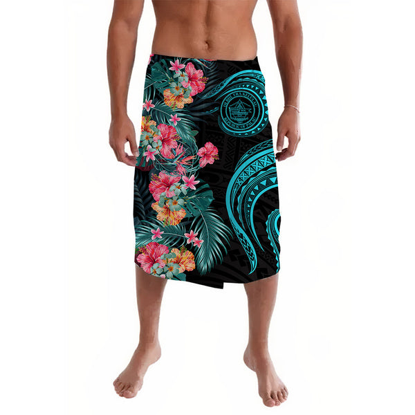 Palau Pattern Home / Products / Palau Lavalava Tropical Flowers With Polynesian ...