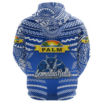 Mate Maa Tonga Hoodie Leimatua Bulls Creative Style Blue LT8 - Polynesian Pride