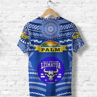 Custom Mate Maa Tonga T Shirt Leimatua Bulls Creative Style Blue NO.1 LT8 - Polynesian Pride
