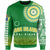 Cook Islands SweatShirt - Tattoo Style Unisex Green - Polynesian Pride
