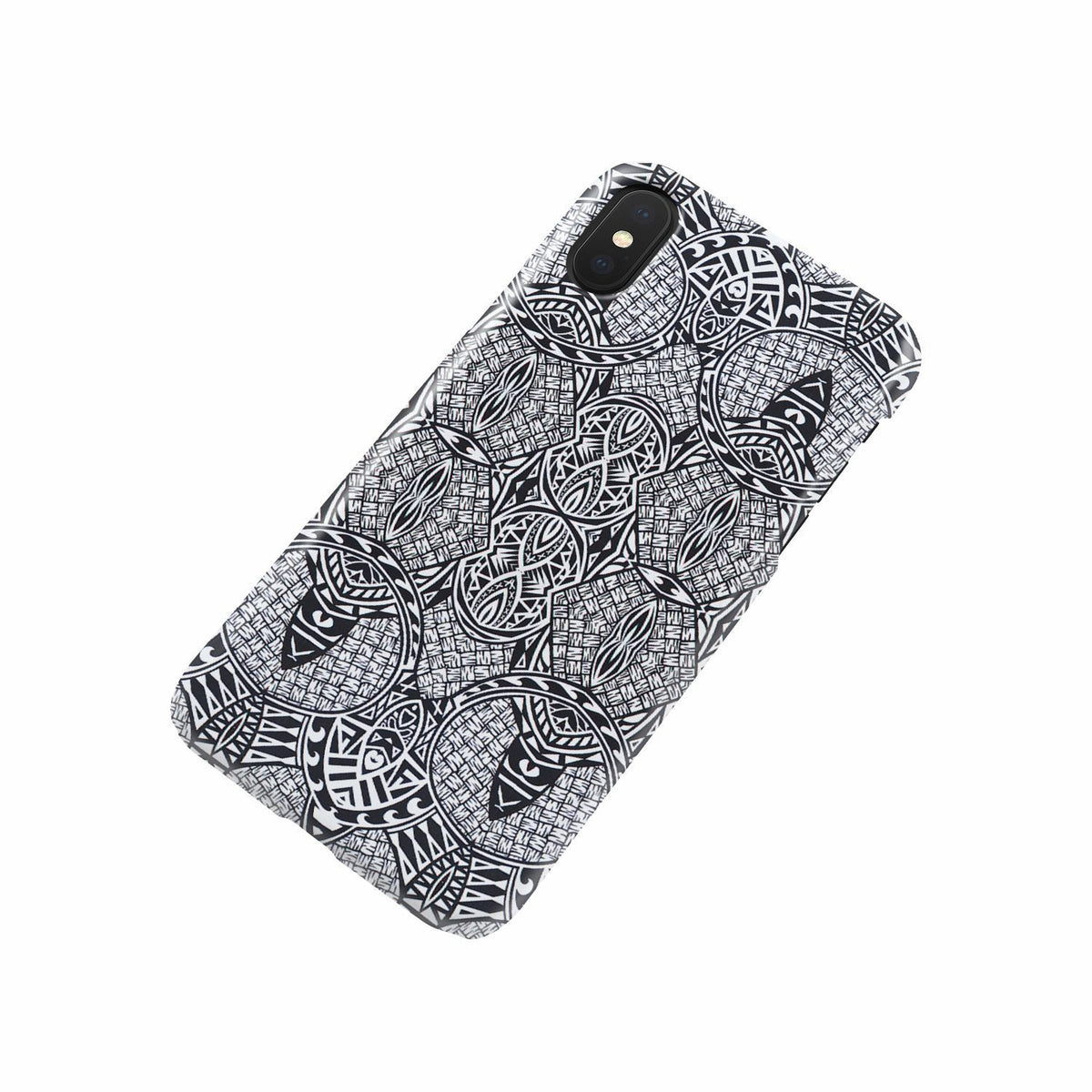 Polynesian Phone Case Black And White - Polynesian Pride
